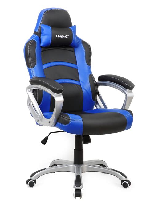 Playmax Gaming Chair Blue And Black Buy Now At Mighty Ape Australia