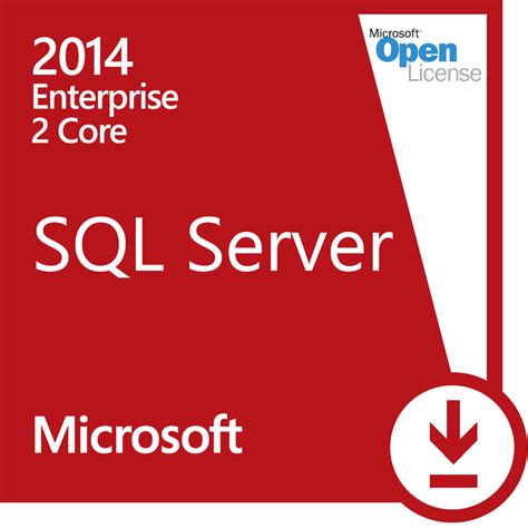 Microsoft Sql Server Enterprise 2014 2 Cores Open License