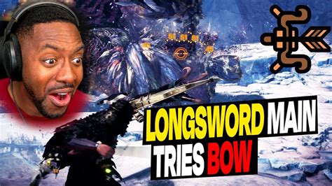 Longsword Main Tries Bow For The First Time Monster Hunter World