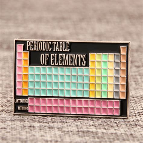 Enamel Pin Periodic Table Pins No Minimum