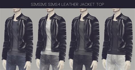 Leather Jacket Sims 4 Male Clothes