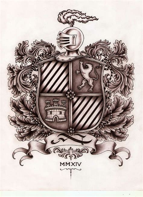 Antiguo Escudo Familiar by Adán Carrillo Family Crest Heraldry Arms
