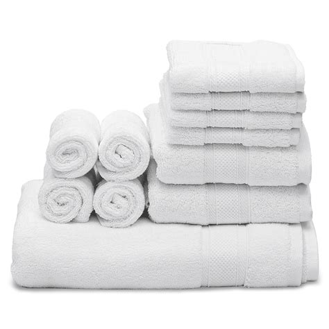 Magshion 11-Piece Towel Set, 100% Cotton, Bath Towel 27x54", 2 Hand