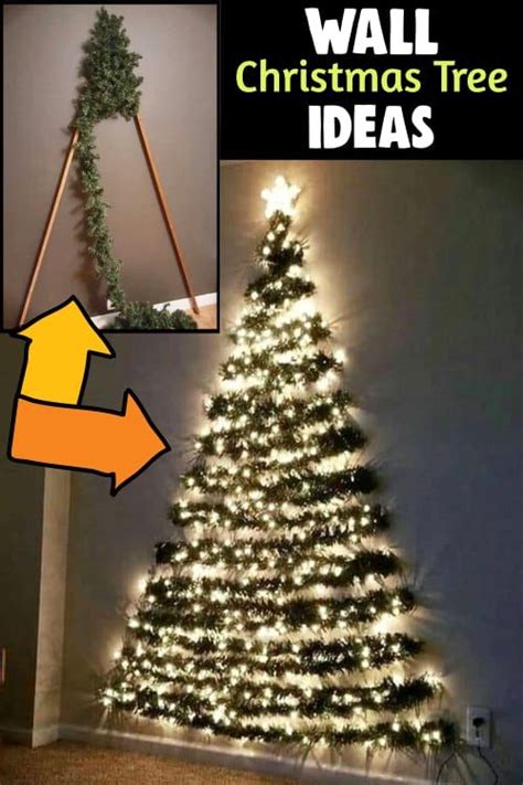 Diy Wall Christmas Tree Ideas With Lights Too Diy Lifestyle Wall