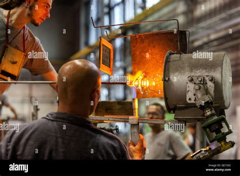 Production In The Moser Glassworks Bohemia Crystal Glass Factory Karlovy Vary Czech Republic