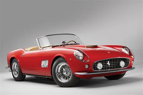 California spyder, ferrari classiche certified, pebble beach concours d'elegance class winner. 1962 Ferrari 250 GT SWB California Spyder added to RM's Monterey auction | Autoblog