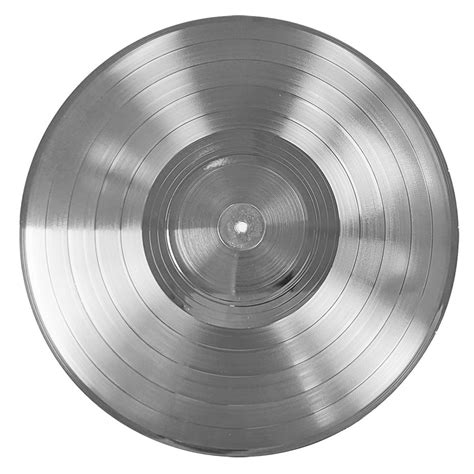12 Inch Silver Platinum Blank Vinyl Record For Framing Retro Style Media