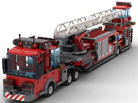 Ladder Fire Truck By Numerikart Lego Mocsmoc