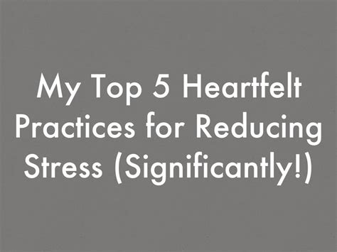 5 heartfelt ways to stop stress from killing you by