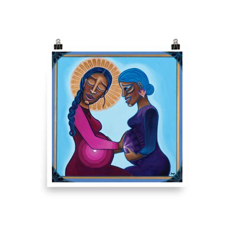 Mary And Elizabeth Print — A Sanctified Art Mary Elizabeth Poster Prints
