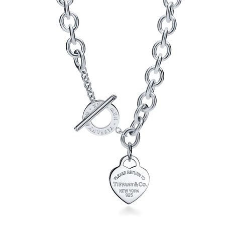 Return To Tiffany™ Heart Tag Toggle Necklace In Silver Tiffany And Co