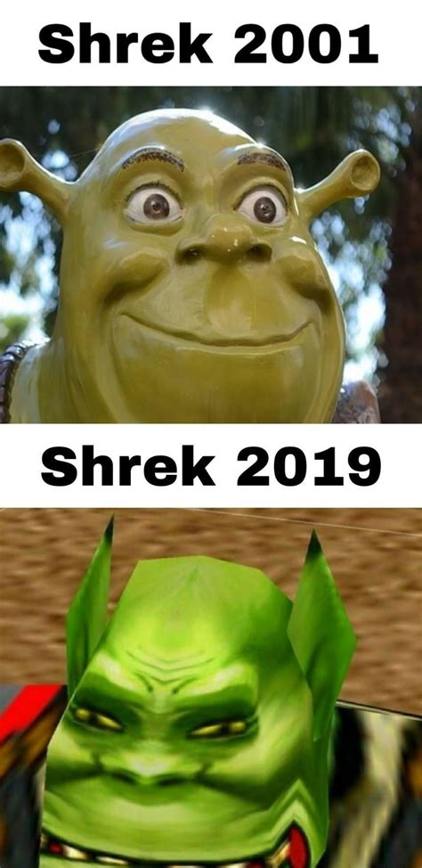 I Donk Think Shrek Has Aged Well Shrek Shrek Memes Funny Memes