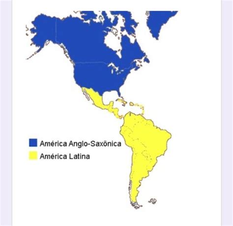 A Regionalização Da América Mostrada No Mapa Em América Latina E