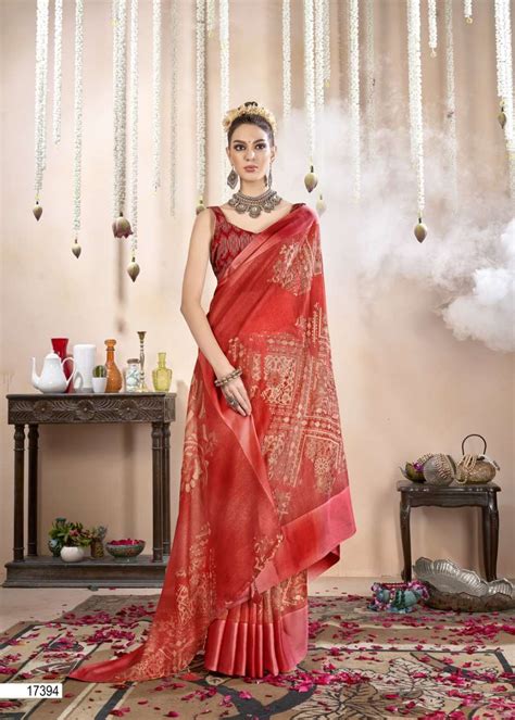 Vibha By Triveni Organza Silk Traditional Style Saree Catalogue