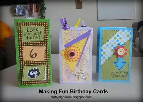 Send a card to your customers to thank them for their business. Crafty Night Owls: Make Your Own Personalized Birthday Cards