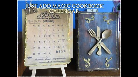 A show about a trio of friends that discover a book filled with magical recipes that require . DIY Just Add Magic Cookbook Calendar - YouTube