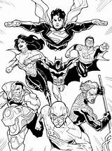 Coloring Dc Justice League Comic Netart Supergirl Popular sketch template