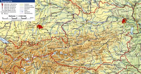 Physical Map Of Austria Full Size