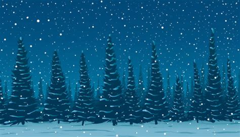 Snow Covered Pine Tree Silhouette Illustrations Royalty Free Vector