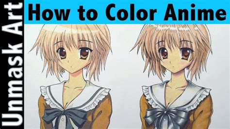 How To Color Anime With Colored Pencils Part 2 Youtube