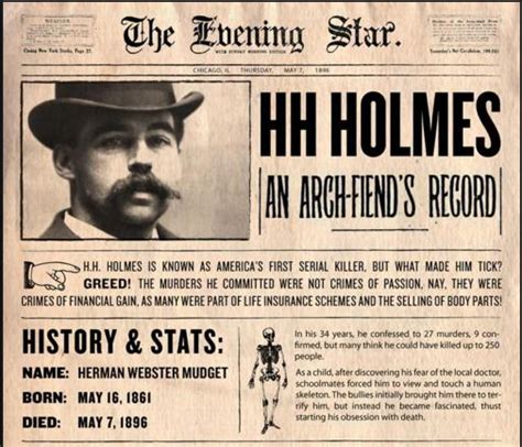 Hh Holmes Americas First Serial Killer Gianni Franco Hhholmes