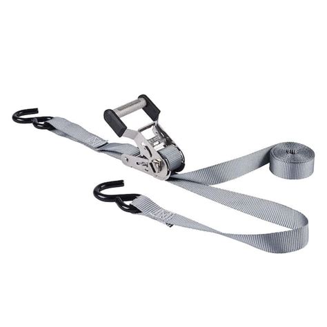 Keeper 1 In X 12 Ft 500 Lbs Stainless Steel Ratchet Tie Down Strap 2 Pack 85410 The Home