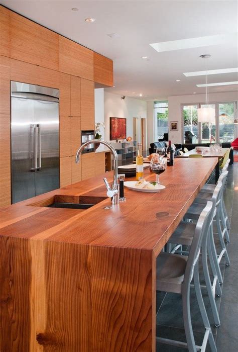 Waterfall Countertop Design Ideas Modern Kitchens With Sleek Appearance