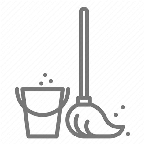 Bucket Chores Clean Mop Mop And Bucket Icon Download On Iconfinder
