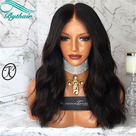 Bythairshop Full Lace Human Hair Wigs For Black Women Brazilian Virgin