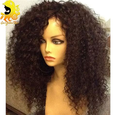 brazilian kinky curly full lace wig unprocessed virgin full lace human hair wigs for black women