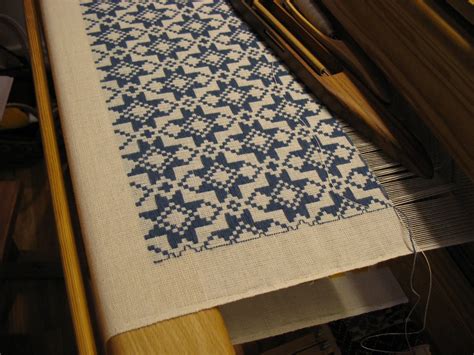 An Old Swedish Weaving Pattern Opphämta From An Old Quilt In Röhsska