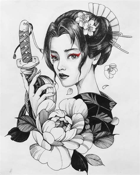 geisha tattoo design japanese tattoo art samurai tattoo design