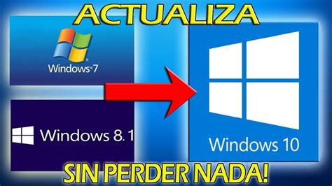 Como Actualizar Windows 7881 A Windows 10 Pro Sin Perder Tus