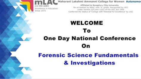 National Conference On Forensic Science Youtube