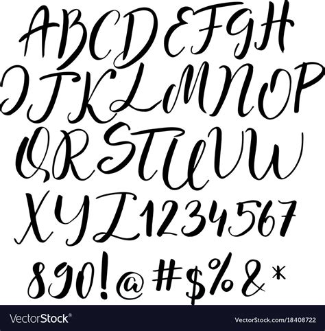 Calligraphy Alphabet Printable Templates