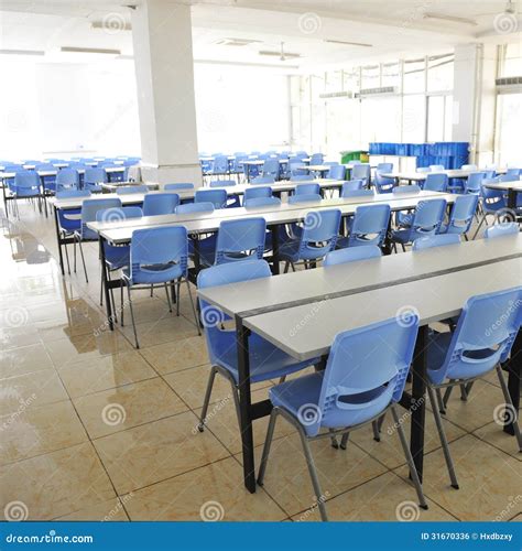 Clean School Cafeteria Stock Photo Image Of Convention 31670336
