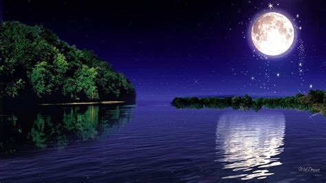 Moonlight Reflection HD Wallpapers Wallpaper Cave