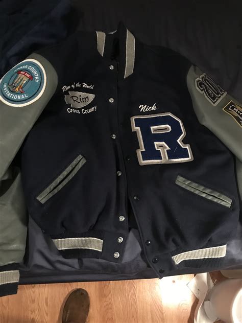 Personal Letterman Jacket Earned From Varsity Cross Country Mens