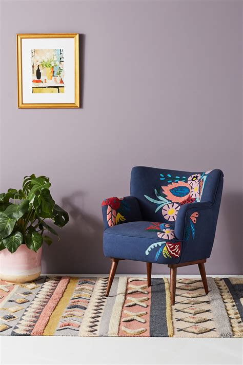 Felted Floral Petite Accent Chair | Comfortable accent chairs, Accent chairs, Floral accent chair