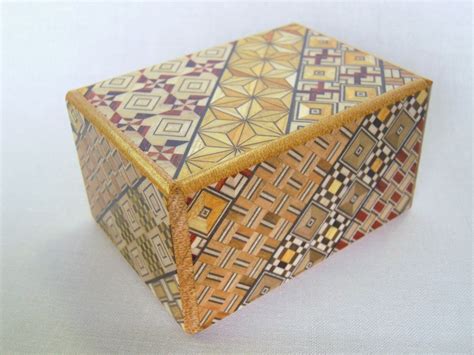 Fuji repair japan w/ key. Japanese Puzzle box Himitsu bako 35inch Open by by ...