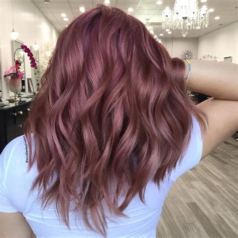40 Rose Gold Hair Color Ideas Dark And Light Shades Highlights
