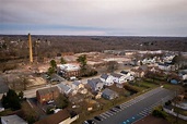 Aerial View of Milltown New Jersey and River Stock Photo - Image of ...