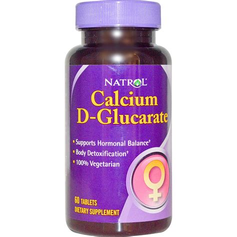 Additional benefits may be obtained by taking this product with antioxidants such as. Natrol, Calcium D-Glucarate, 60 Tablets - iHerb.com