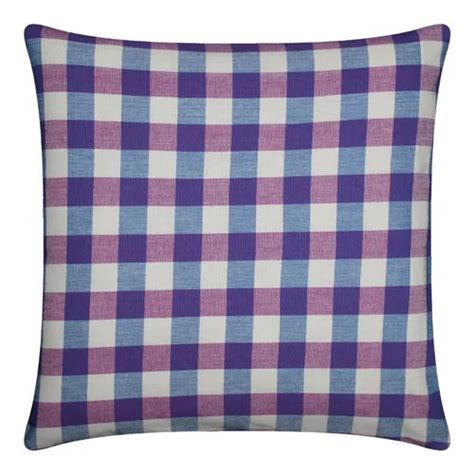 multicolor 100 cotton check cushion size 40 x 40 cm at best price in karur