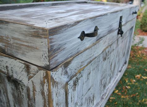 Distressed Storage Chest Trunk Hope Chest Toy Chest Blanket Etsy