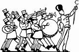 Clipart Marching Parade Band Cliparts Library sketch template