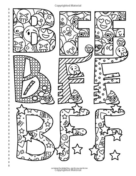 Best friend coloring pages bff sheets for girls bff to print free. Amazon.com: Emoji Best Friends Coloring Book: A Coloring ...