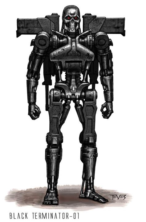 Black Terminator Design 03 In 2020 Concept Art Game Concept Art
