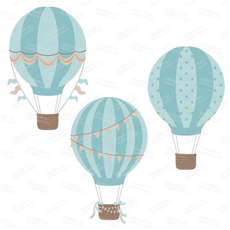 Free download 38 best quality hot air balloon clipart at getdrawings. Vintage Boy Hot Air Balloons Clipart with Digital Papers ...