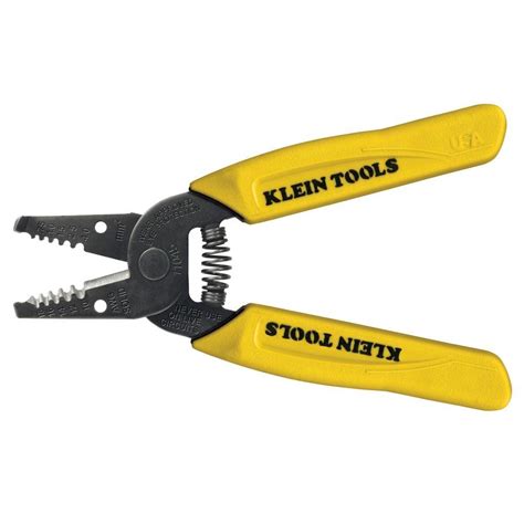 Klein Tools 6 14 In Wire Stripper And Cutter For 10 18 Awg Solid Wire